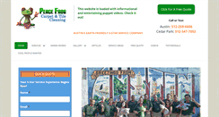 Desktop Screenshot of peacefrogcarpetcleaning.com